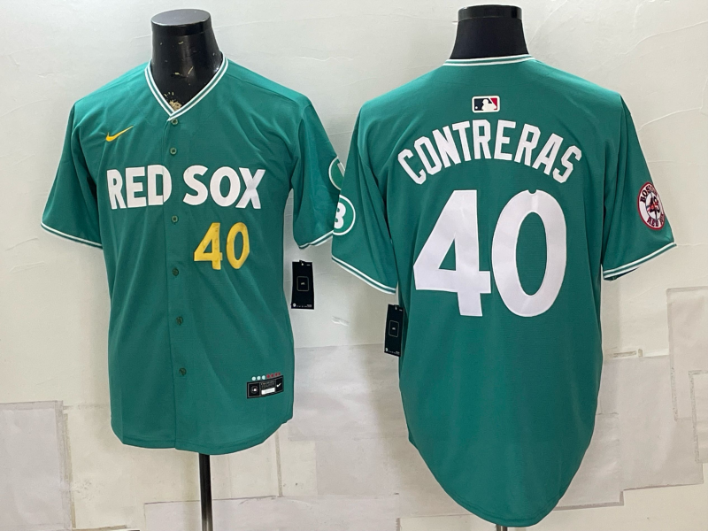 2026 Men Boston Red Sox #40 Contreras green Nike MLB Jersey 0809001->oakland athletics->MLB Jersey